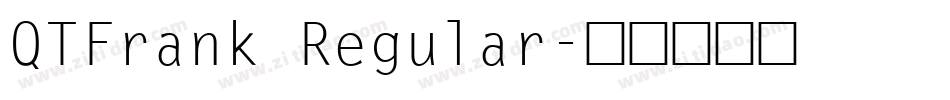 QTFrank Regular字体转换